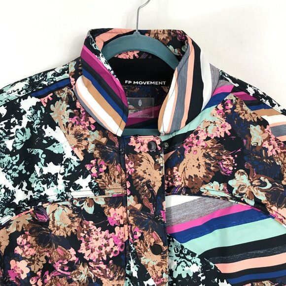 NEW Free People Movement Bunny Slope Printed Puffer Jacket Large Snow Winter Ski - Picture 3 of 15